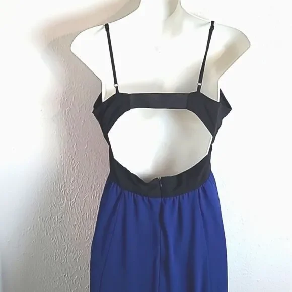 Forever 21 Blue & Black Maxi-Dress or Prom Dress, Size Medium, NWOT - Picture 7 of 9